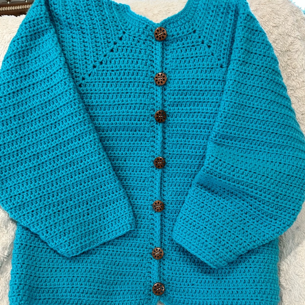 Handmade Crochet Sweater Jacket